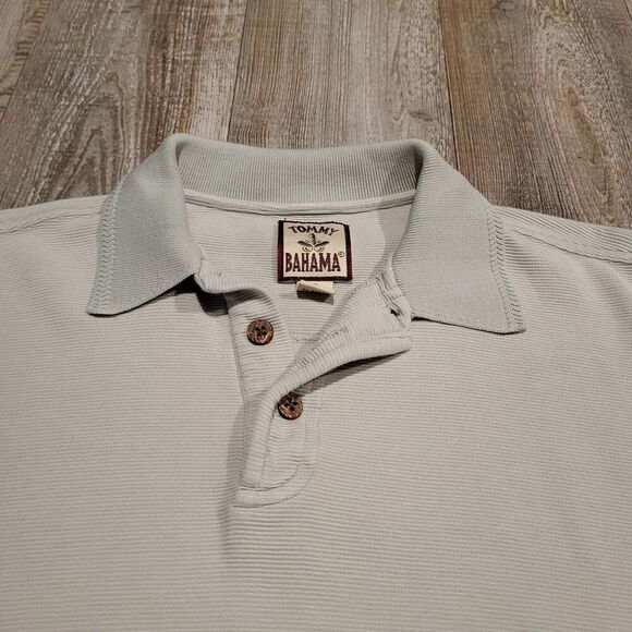 Tommy Bahama Silk Long Sleeve Polo Shirt Men's Size Small - Picture 3 of 7
